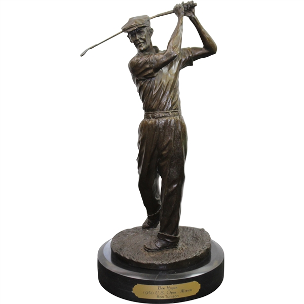 Ben Hogan Bronze/Marble Statue by Ron Tunison - Stands Over a Foot Tall - 13.5lbs!