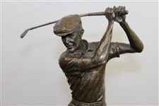 Ben Hogan Bronze/Marble Statue by Ron Tunison - Stands Over a Foot Tall - 13.5lbs!