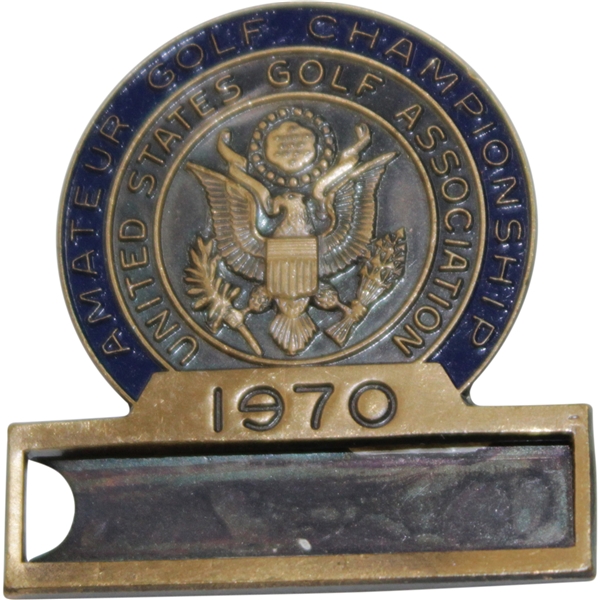 1970 US Amateur at Waverley Country Club Contestant Badge - Lanny Wadkins Winner
