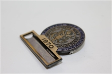 1970 US Amateur at Waverley Country Club Contestant Badge - Lanny Wadkins Winner