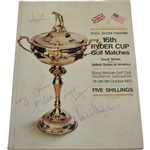 Lema, Boros, Casper, Littler, & other Signed 1965 Ryder Cup at Royal Birkdale Program JSA ALOA