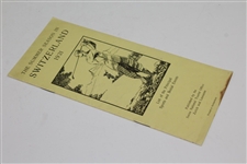 1931 The Summer Season in Switzerland List of Principal Sports & Social Events Booklet