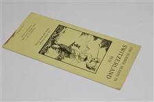 1931 The Summer Season in Switzerland List of Principal Sports & Social Events Booklet