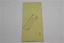1931 The Summer Season in Switzerland List of Principal Sports & Social Events Booklet