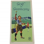 Circa Late 1920s Golf In Germany With Fold-Out Map & Courses Listing Booklet