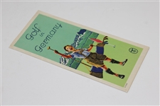 Circa Late 1920's Golf In Germany With Fold-Out Map & Courses Listing Booklet