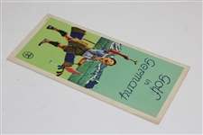 Circa Late 1920's Golf In Germany With Fold-Out Map & Courses Listing Booklet