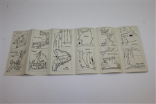 Circa Late 1920's Golf In Germany With Fold-Out Map & Courses Listing Booklet