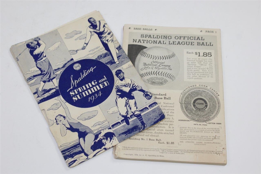 1934 A.G. Spalding & Bros. 'Spring & Summer' Multi-Sports Guide