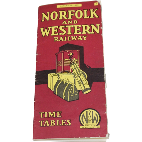 1935 Norfolk & Western Railway Time Tables Booklet - August 26th