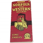 1935 Norfolk & Western Railway Time Tables Booklet - August 26th
