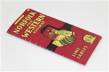 1935 Norfolk & Western Railway Time Tables Booklet - August 26th