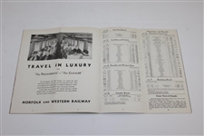 1935 Norfolk & Western Railway Time Tables Booklet - August 26th
