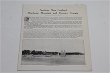 1925 New England the Vacation Land 'Summer Resort Manual' Booklet Listing Golf Clubs & other