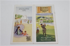1925 New England the Vacation Land 'Summer Resort Manual' Booklet Listing Golf Clubs & other