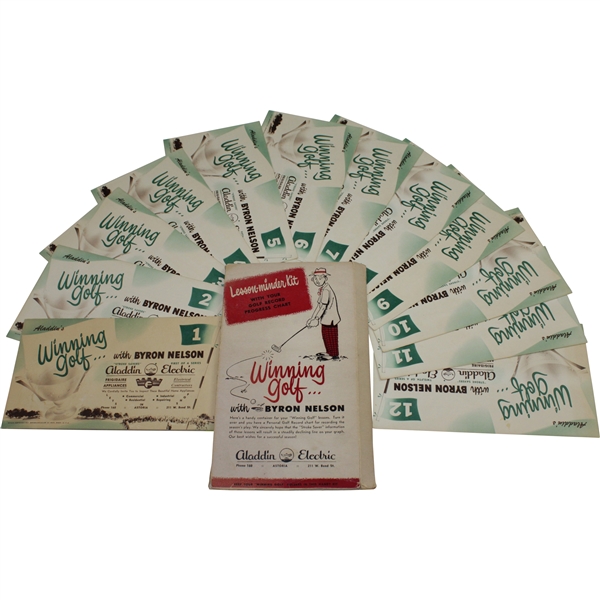 Vintage Winning Golf with Byron Nelson Lesson-Minder Kit Booklets #1-12