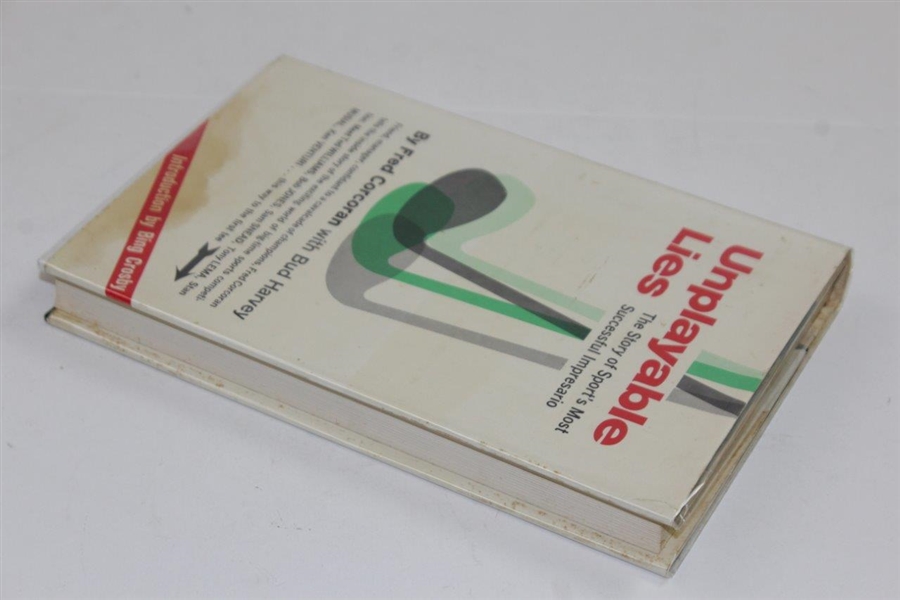 1965 'Unplayable Lies' Book by Fred Corcoran with Bud Harvey