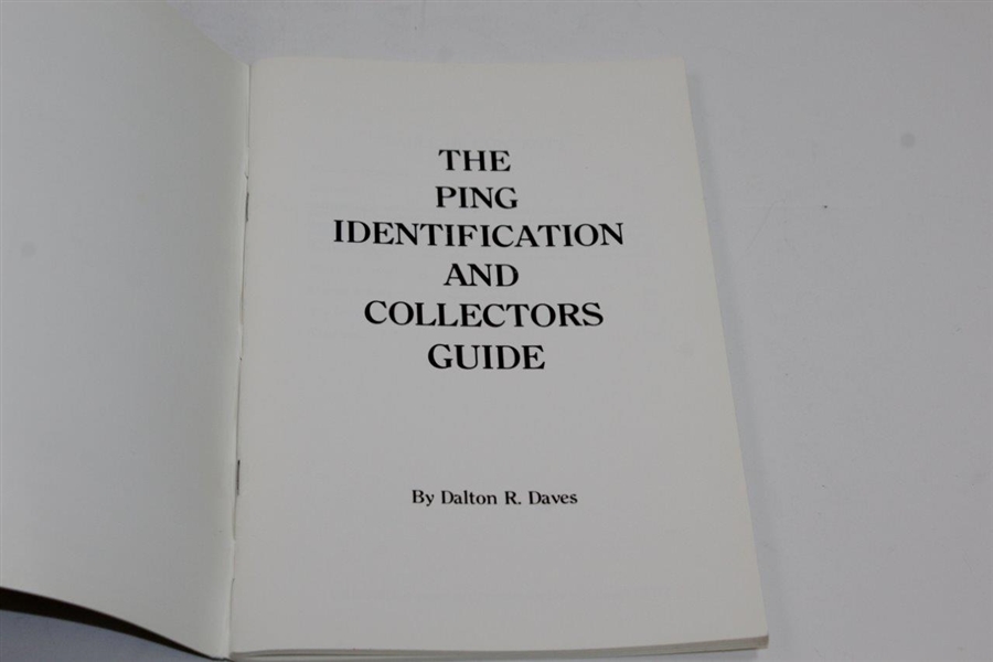 1993 'The PING Identification and Collectors Guide' by Dalton R. Daves