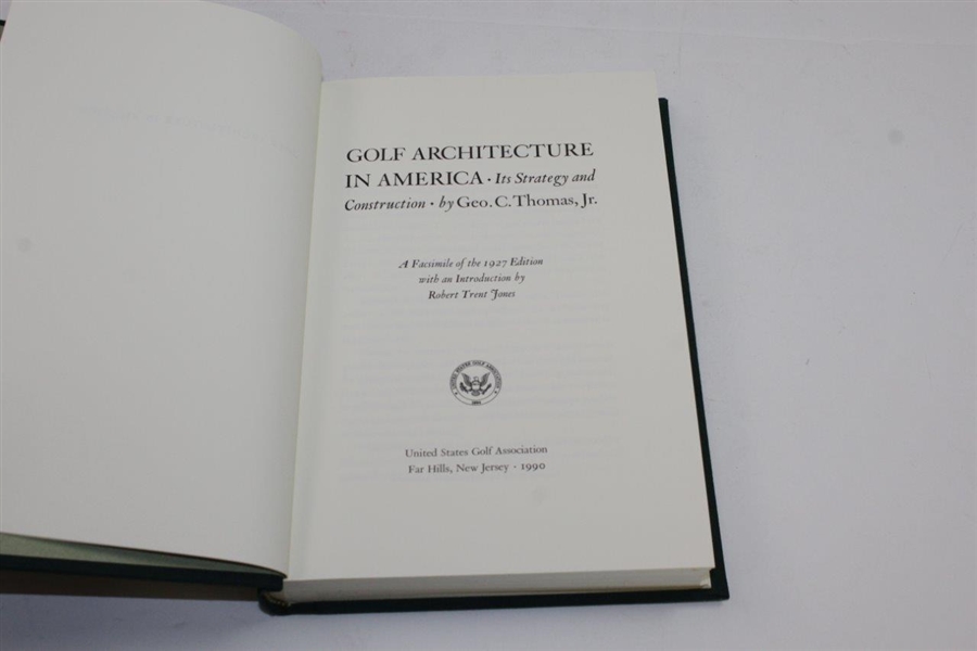 1990 Re-Issue of 'Golf Architecture in America' by George Thomas with Slipcase