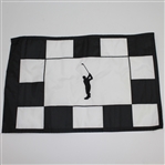 Arnold Palmer Figure Logo Black and White Checkered Flag