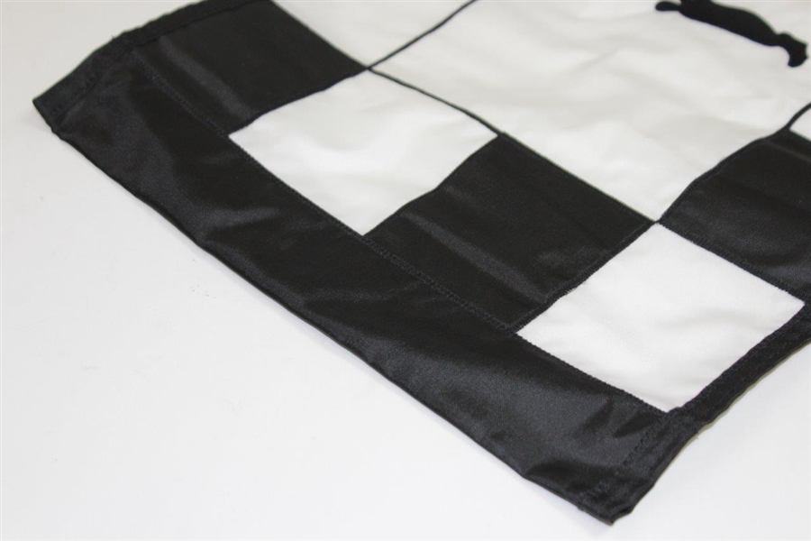 Arnold Palmer Figure Logo Black and White Checkered Flag