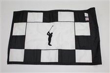 Arnold Palmer Figure Logo Black and White Checkered Flag