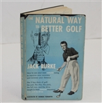 Jack Burke Signed The Natural Way to Better Golf Book JSA ALOA