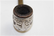 Circa 1920's Silversmith Sterling Silver Tobacco Pipe - 6