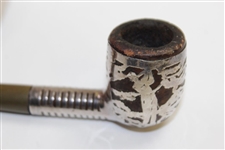 Circa 1920's Silversmith Sterling Silver Tobacco Pipe - 6