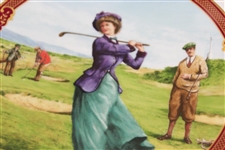 Golfing Collection 'Ladies Day' Ceramic Plate by Royal Worcester - Artist Melvyn Buckley