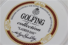 Golfing Collection 'Ladies Day' Ceramic Plate by Royal Worcester - Artist Melvyn Buckley