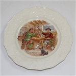 Fondeville Ambassador Ware International Toast Series Heres Tae ye! 8 1/2" Ceramic Plate