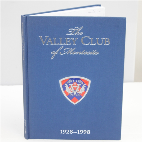 1998 First Edition The Valley Club of Montecito 1928-1998 Book