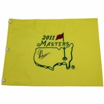 Charl Schwartzel Signed 2011 Masters Embroidered Flag JSA ALOA