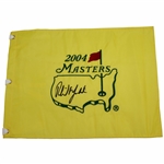 Phil Mickelson Signed 2004 Masters Embroidered Flag JSA ALOA