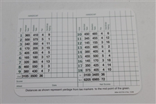 Rory McIlroy Signed Augusta National Golf Club Scorecard JSA ALOA