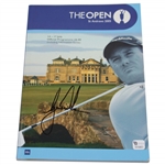 Tiger Woods Signed 2005 The OPEN at St. Andrews Program JSA ALOA