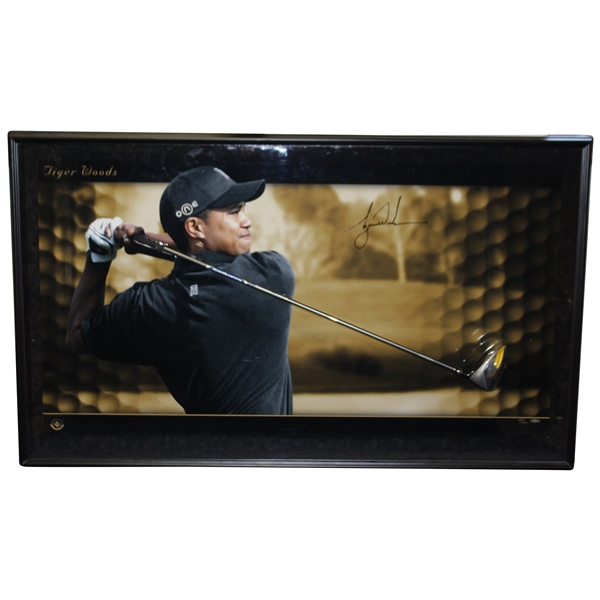 Tiger Woods Signed Ltd Ed Sasquatch Driver 'Breaking Through the Glass' Framed Display UDA #BAK08963