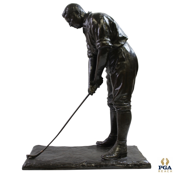 Large Walter Hagen Bronze Statue at Address - 23 Tall & Weighs 50lbs! -  Excellent Condition