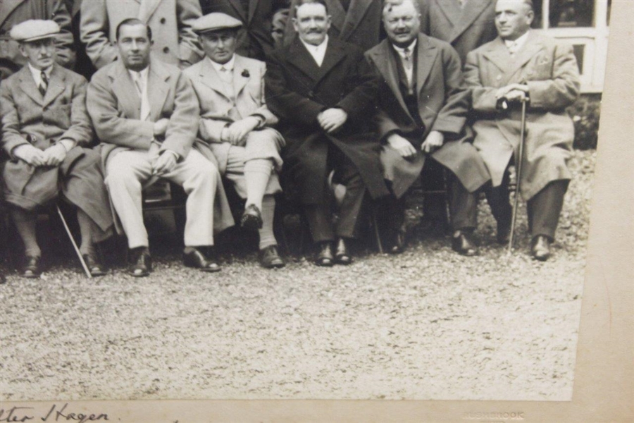 1929 Original Photo of Walter Hagen at Muirfield OPEN with Legends by Rushbrook Photo