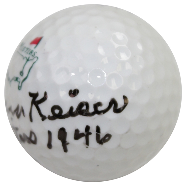 Herman Keiser Signed Classic Masters Logo Golf Ball with 'Masters 1946' JSA FULL #BB50948