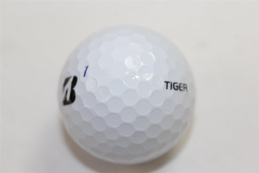 Tiger Woods Personal Marked Bridgestone 1 Golf Ball