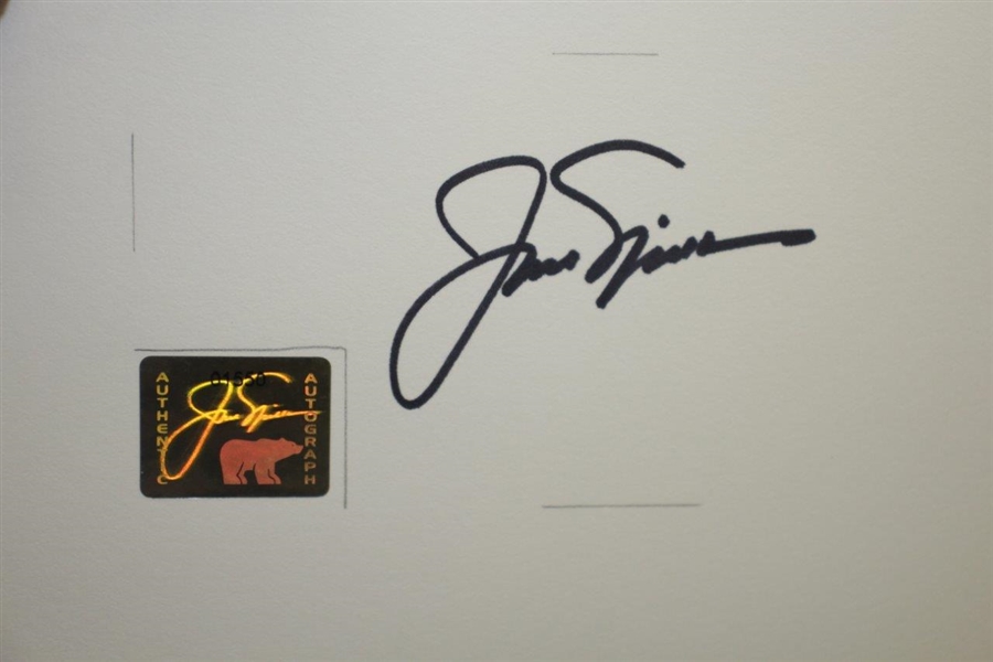 Jack Nicklaus Signed Card with Personal Golden Bear Hologram #01550