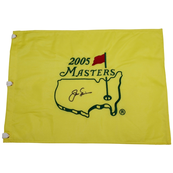 Jack Nicklaus Signed 2005 Masters Embroidered Flag JSA ALOA