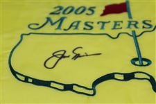Jack Nicklaus Signed 2005 Masters Embroidered Flag JSA ALOA