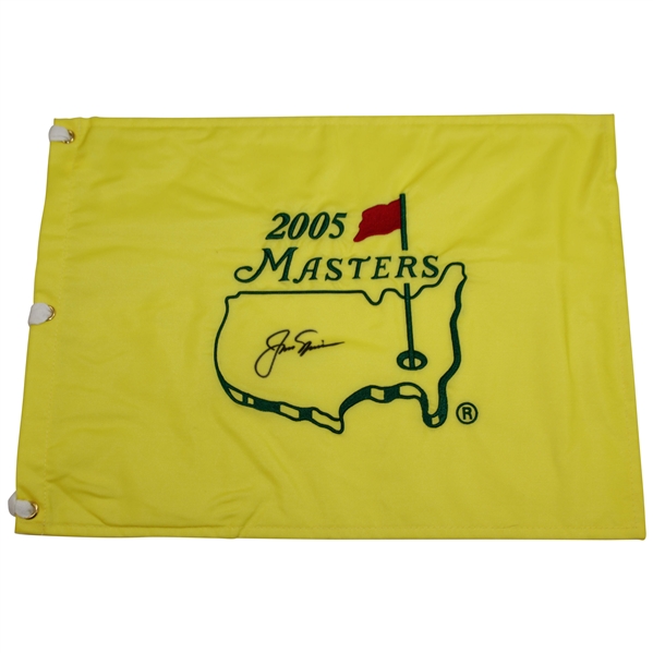 Jack Nicklaus Signed 2005 Masters Embroidered Flag JSA ALOA