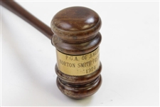 Horton Smith's Personal 1954 PGA of America's President's Gavel