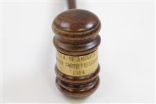 Horton Smith's Personal 1954 PGA of America's President's Gavel