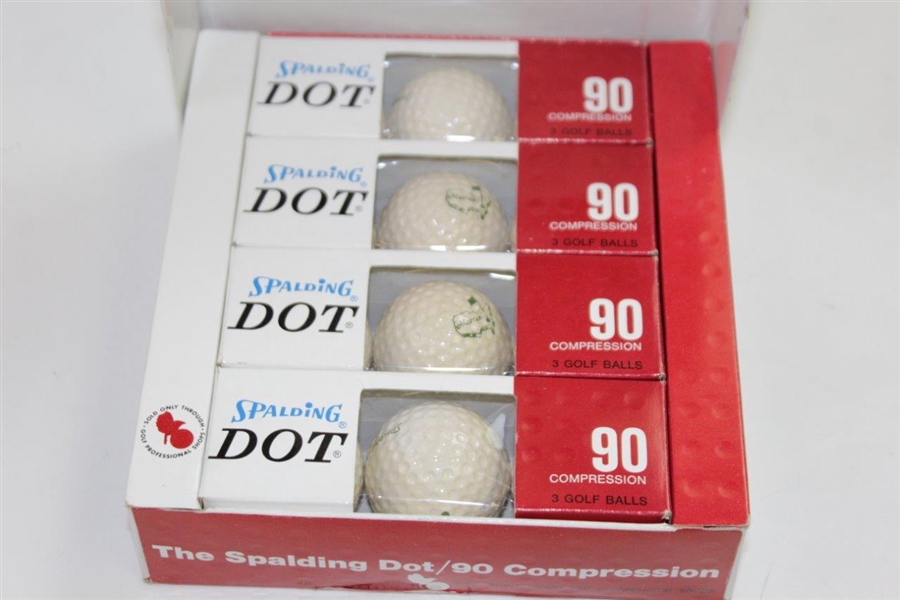 Vintage Dozen Masters Tournament Spalding Green Dot Logo Golf Balls in Original Boxes