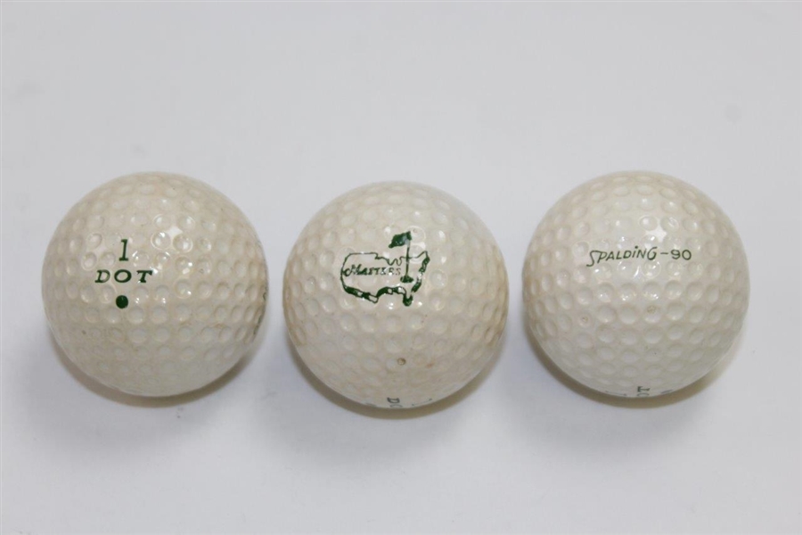 Vintage Dozen Masters Tournament Spalding Green Dot Logo Golf Balls in Original Boxes